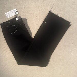 wide leg NWT Rebecca Minkoff Black Jeans with Crystal details size 27